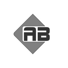 Initial Letter Logo AB Template Vector Design