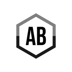 Initial Letter Logo AB Template Vector Design