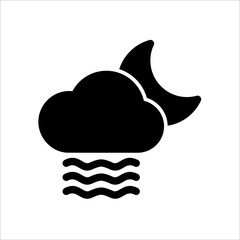 Cloud and fog icon. Symbol of Weather icon with trendy flat style icon for web, logo, app, UI design. isolated on white background. vector illustration eps 10