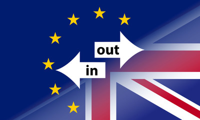 Brexit background template, United Kingdom leaving or not the European Union
