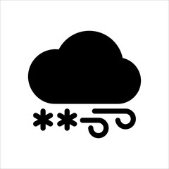 Snow icon. Symbol of Weather icon with trendy flat style icon for web, logo, app, UI design. isolated on white background. vector illustration eps 10