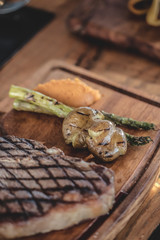 steak table close up photo
