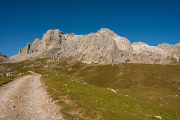 Road to the peaks of Europe