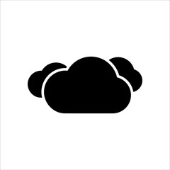 Cloudy icon. Symbol of Weather icon with trendy flat style icon for web, logo, app, UI design. isolated on white background. vector illustration eps 10