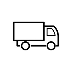 Truck icon trendy