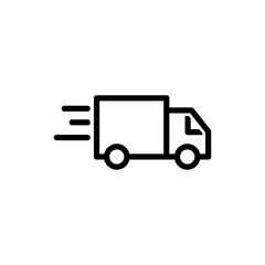 Truck icon trendy