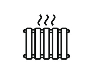 radiator shaped simple icon vector