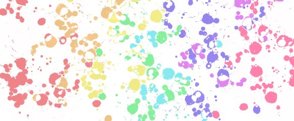 Paint splat. or Colorful paint splatters.Paint splashes set.-illustration.