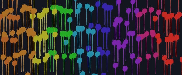 Paint splat. or Colorful paint splatters.Paint splashes set.-illustration.