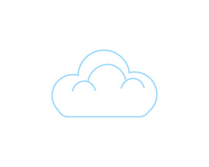 cloud icon simple icon vector