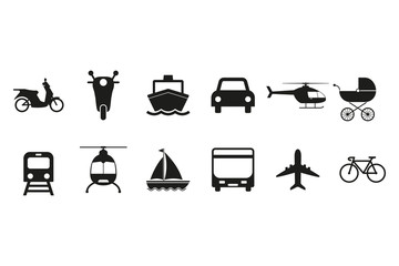 Transport, Logistics icon. Vector illustration, flat design.