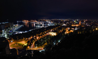 Malaga at Night