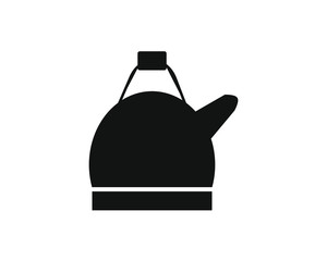 teapot shaped simple icon vector