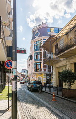 Quiet streets of old Batumi - Kutaisi street - the capital of Adjara in Georgia
