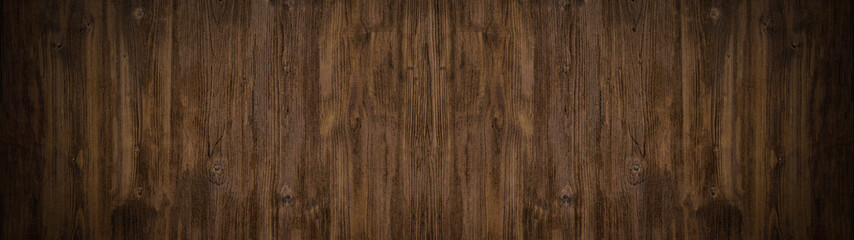 old brown rustic dark wooden texture - wood background panorama long banner