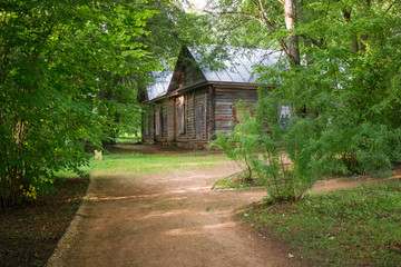 BERNOVO, TVER REGION, RUSSIA - AUGUST 11, 2019: House of Yurgenevs in the estate of the landowners...