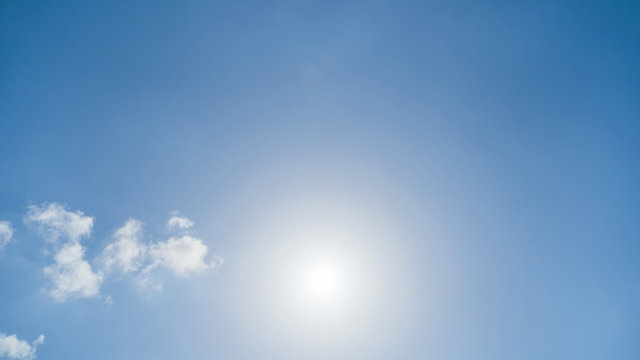 Blue sky with cloud sun at Phuket Thailand.
