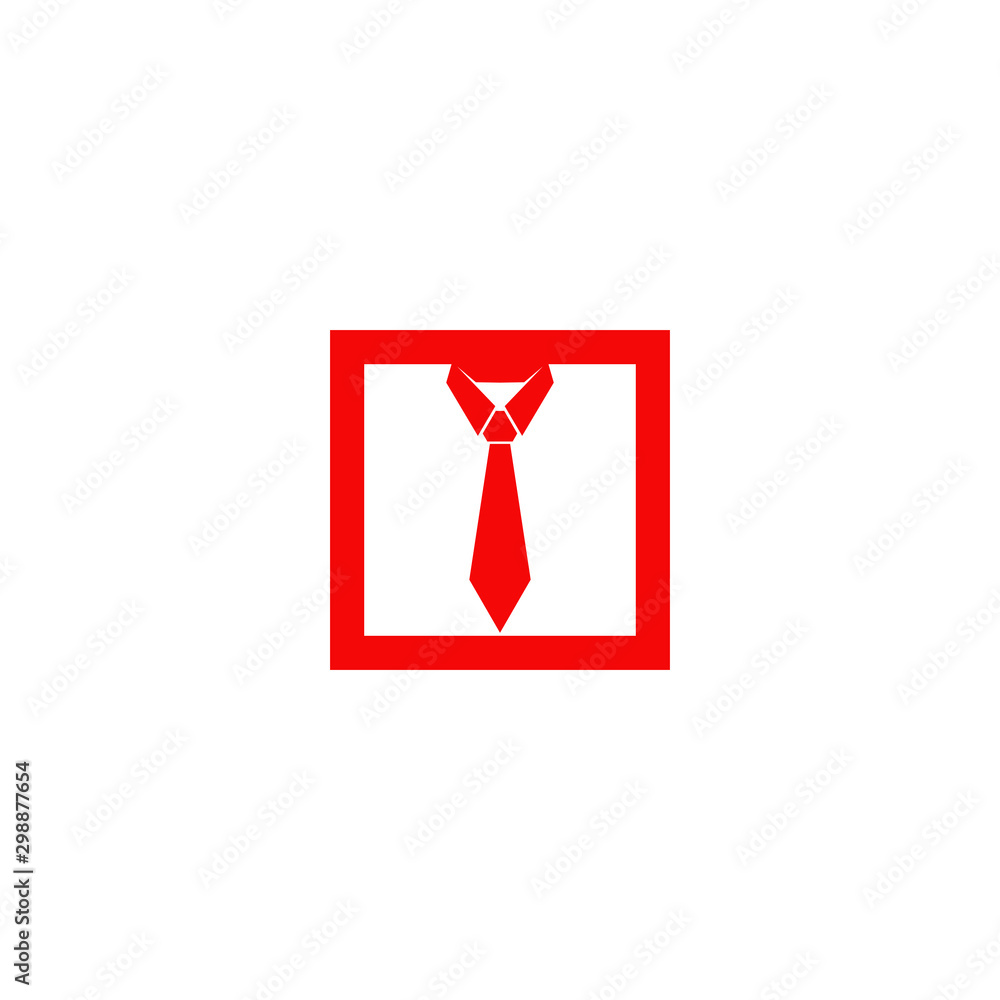 Sticker Tie logo icon design vector template