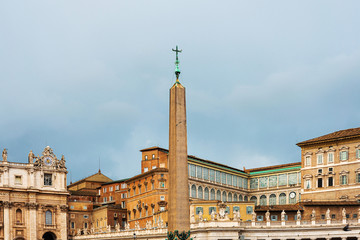 VATICAN CITY,VATICAN - January 18, 2018 : beautiful Street view of Buildings, Vatican city
