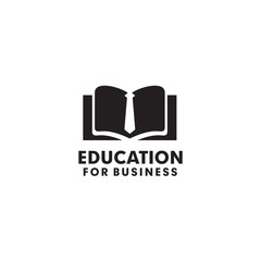 Education logo design with using book icon template