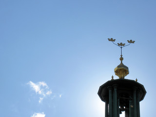 Sweden three crowns at Stockholm City Hall