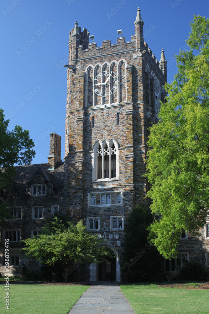 Wall mural gothic university building