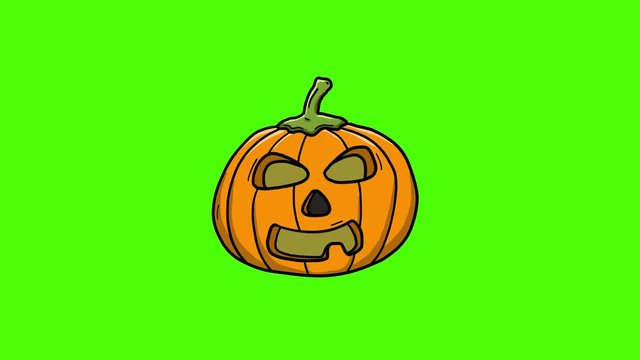 Halloween Cartoon Comic Animation Greenscreen