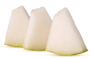 Asian yellow melon slice