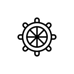 Rudder icon trendy