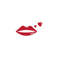 Vector Kiss. Sexy Lips Illustration design