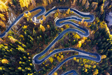 Val Bregaglia - Svizzera - Passo del Maloja - Vista aerea autunnale
