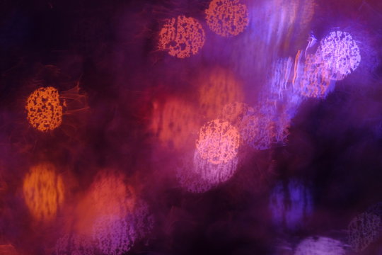 Beutiful bokeh in the midnight background.