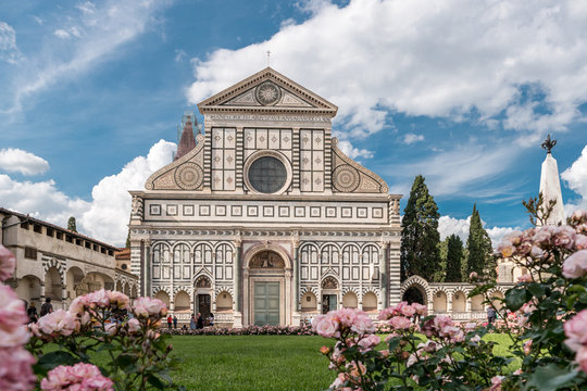 The Basilica of Santa Maria Novella, Florence, Tuscany, Italy.
