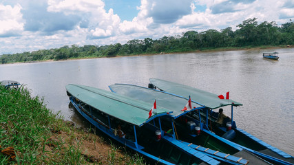 Boats on Amazon River