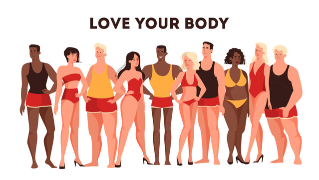 Concept of body positive