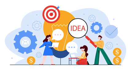 Content marketing and smm concept. Idea of digital media promotion