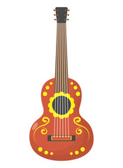 Naklejka premium traditional mexican guitar instrument icon