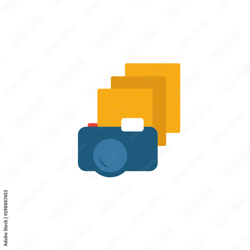 Aufkleber photography icon. simple flat element from design ui and ux collection. creative photography icon fo