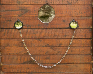 Old style pillory stockade for prisoners