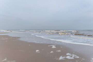Fototapeta premium Morgenstimmung am Meer bei Ebbe