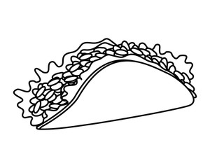 delicious mexican tacos traditional food