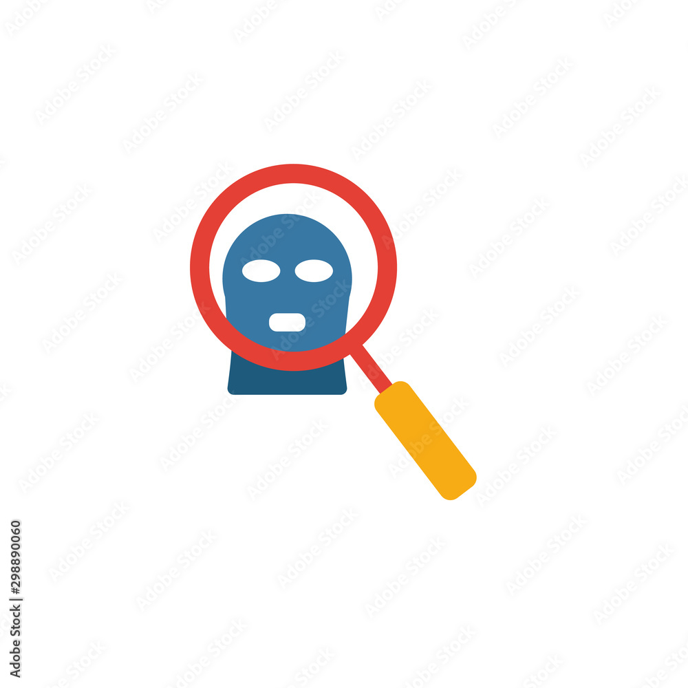 Poster fraud detection icon set. four elements in diferent styles from fintech icons collection. creative f