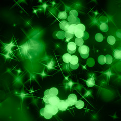 Abstract Christmas background with bokeh and stars