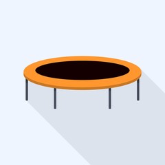 Modern trampoline icon. Flat illustration of modern trampoline vector icon for web design