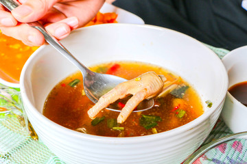 Use a spoonful of chicken soup
