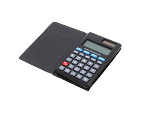 calculator isolated on white background, device for calculating the numbers