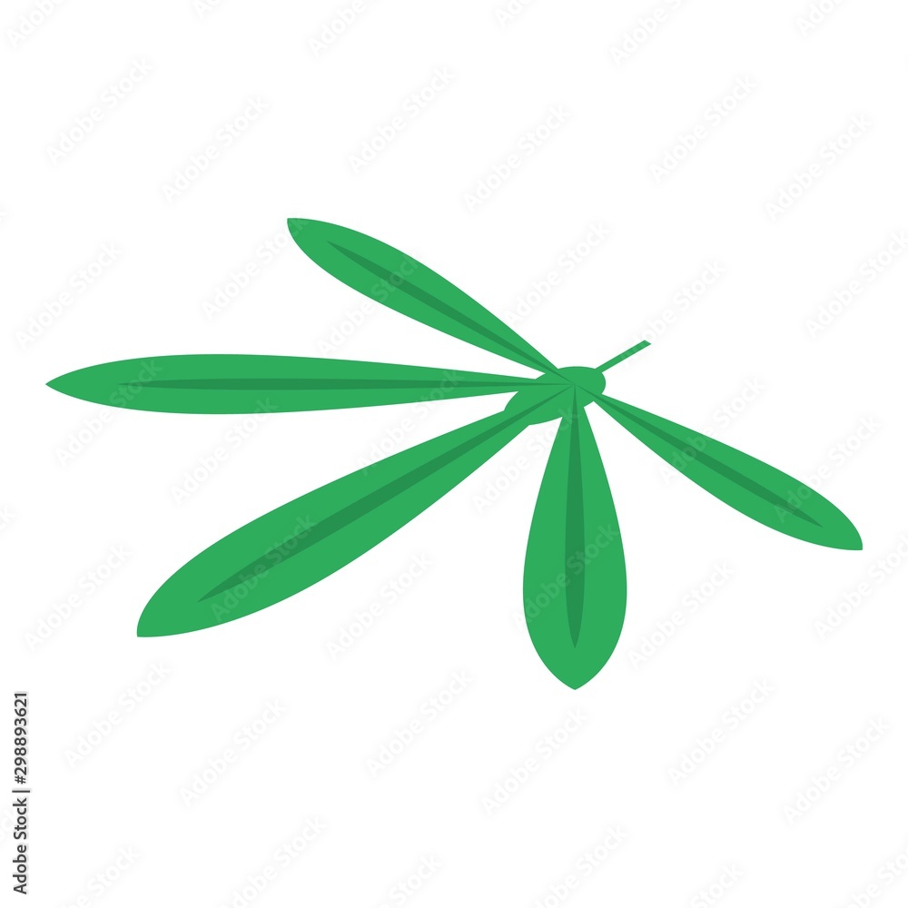 Aufkleber cassava leaf icon. isometric of cassava leaf vector icon for web design isolated on white background