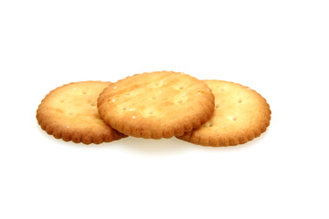 Cracker isolated on white background