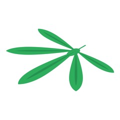 Cassava leaf icon. Isometric of cassava leaf vector icon for web design isolated on white background