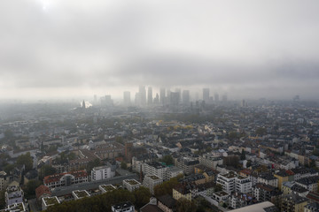 Fototapeta premium default A foggy day in Frankfurt am Main.